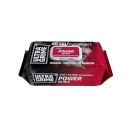 UltraGrime Power Scrub Red XXL Wipes